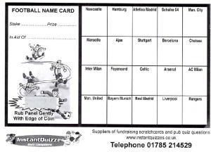 20 square football scratchcards